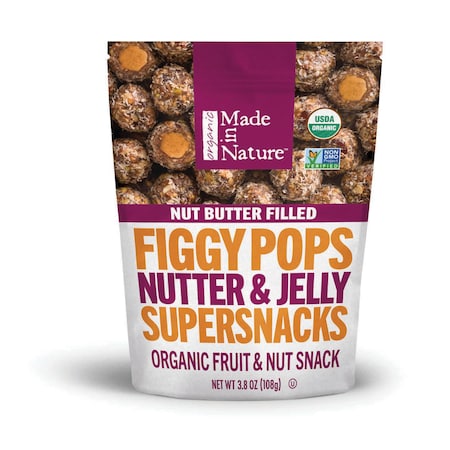 Made In Nature Made In Nature Peanut Butter & Jelly Filled Fig Bar 3.8 oz., PK6 50476